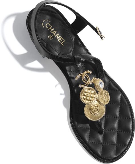 sandali chanel nero|Chanel suede sandals.